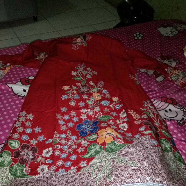 Tunik Batik Motif Bunga Sepatu