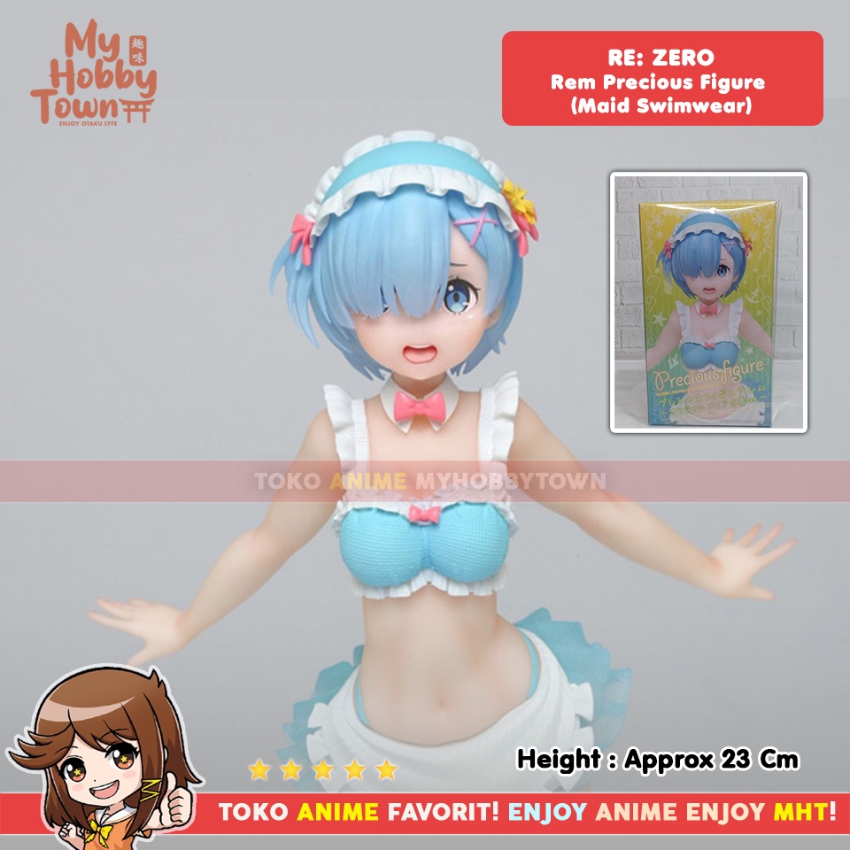 Figure Anime Original Re Zero Taito Prize Rem Maid Swimwear