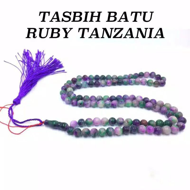 Tasbih Batu Ruby Tanzania