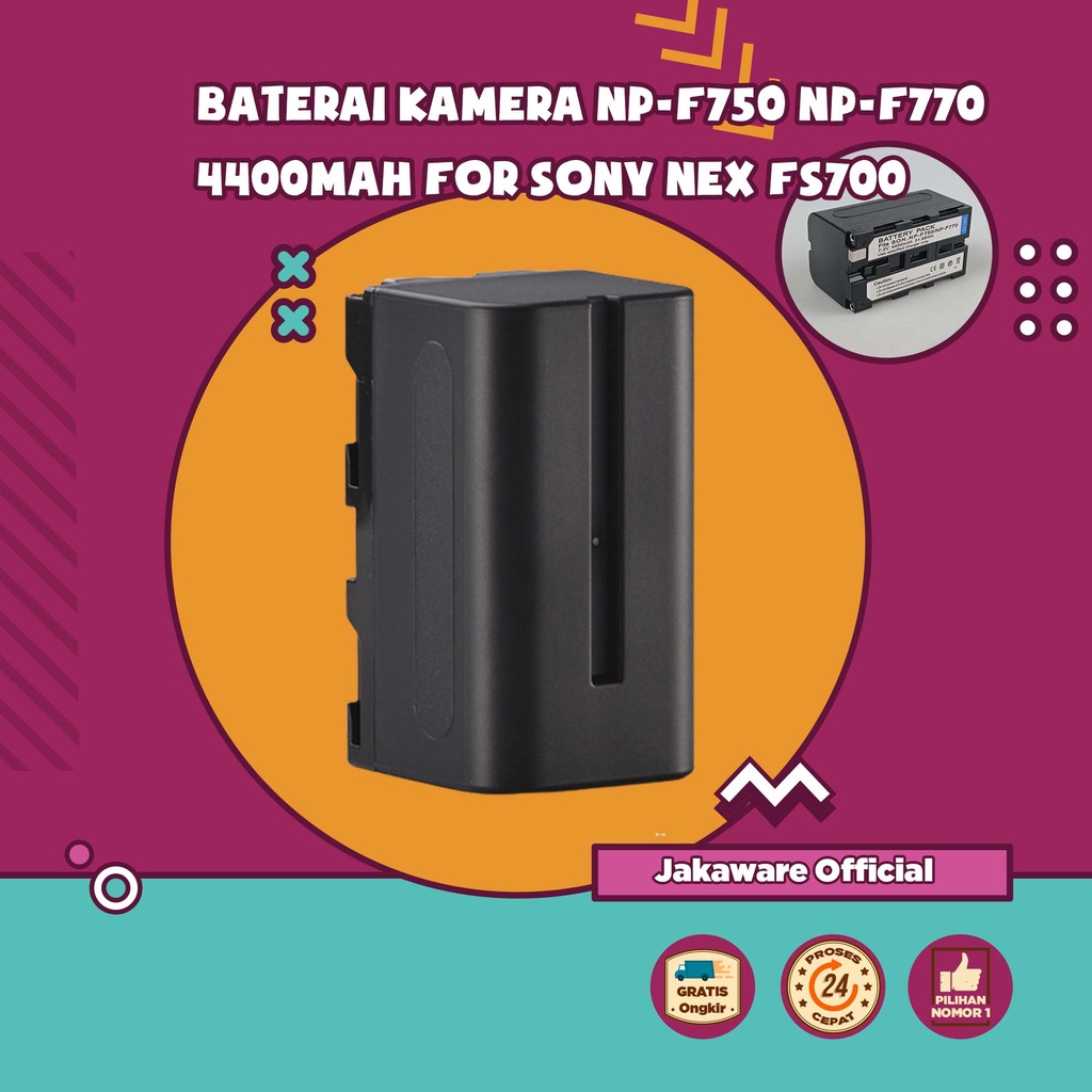 BATERAI KAMERA NP-F750 NP-F770 4400mAh FOR SONY NEX FS700 TEMPAT ALAT ISI ULANG DAYA BATRAI OVERCHAR