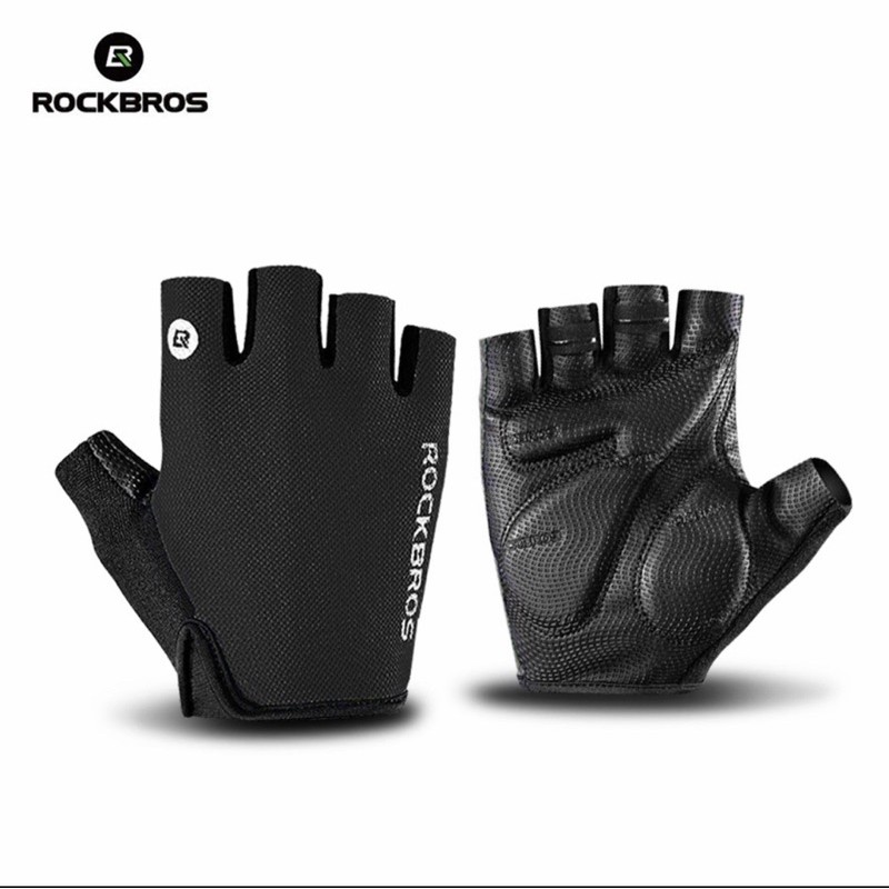 Sarung Tangan Rockbros S106 Sepeda Gloves Half Finger Original