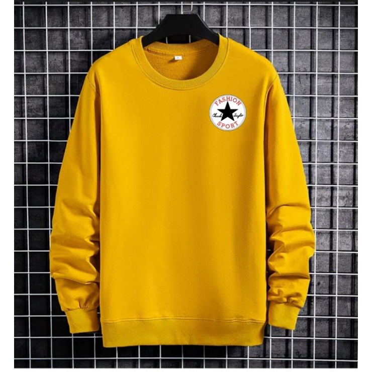 KAOS SWEATER PRIA - SPORT - SWEATSHIRT UNISEX LENGAN PANJANG BAHAN PREMIUM MODEL TERBARU