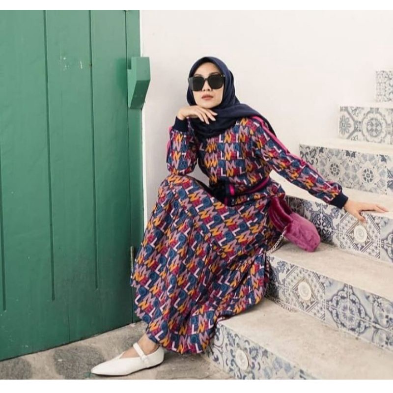 Retro Summer Dress Purple by Monel