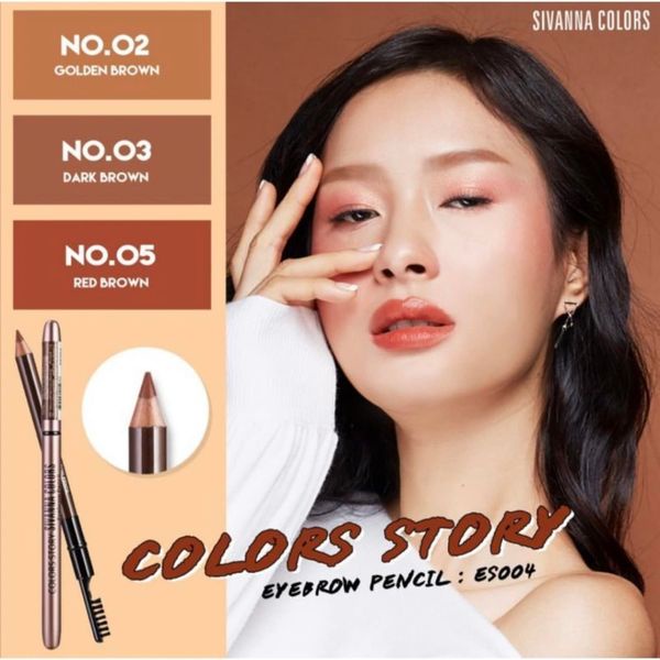READY NEW PRODUCT Sivanna Colors Story Eyebrow Pencil | Pensil Alis Sivanna Ran Bedak