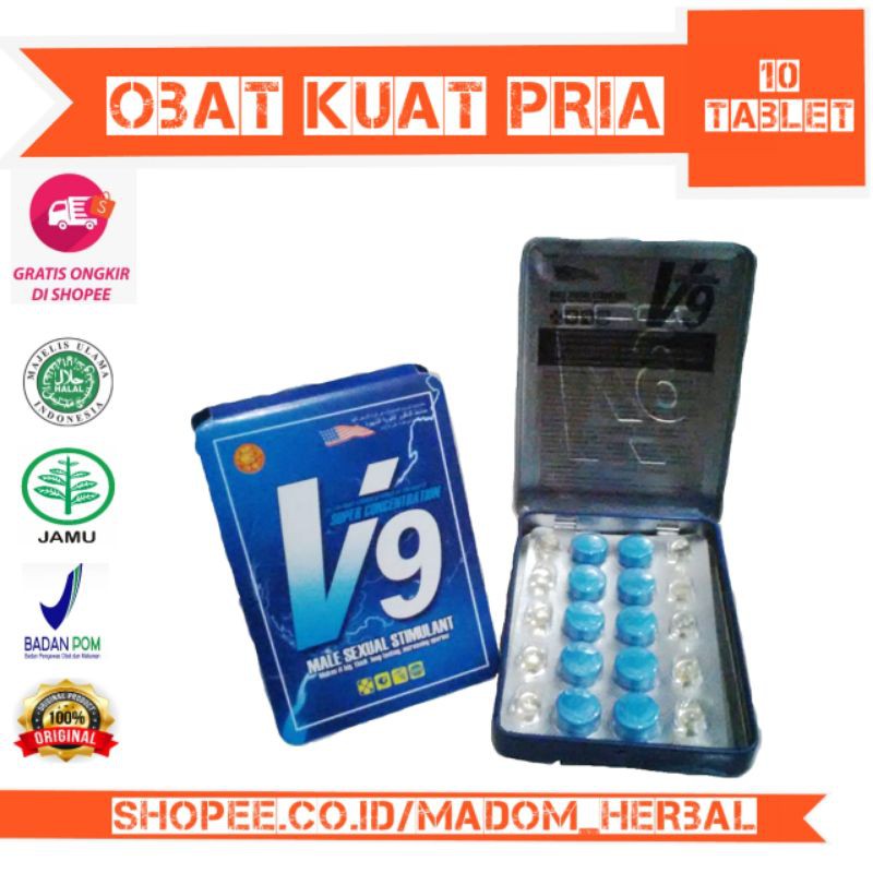 V9 ORIGINAL OBAT JAMU KUAT AMPUH STAMINA PRIA