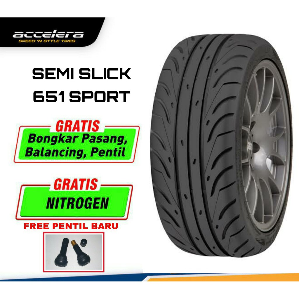 Jual Ban Mobil Semi Slick Ring 17 205 45 R17 Type Accelera 651 Sport 