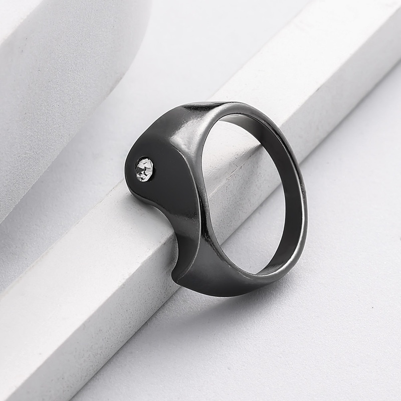 Cincin Desain Yin Yang Yin Yang Tai Chi Gosip Gaya Cina Punk Untuk Pria Dan Wanita