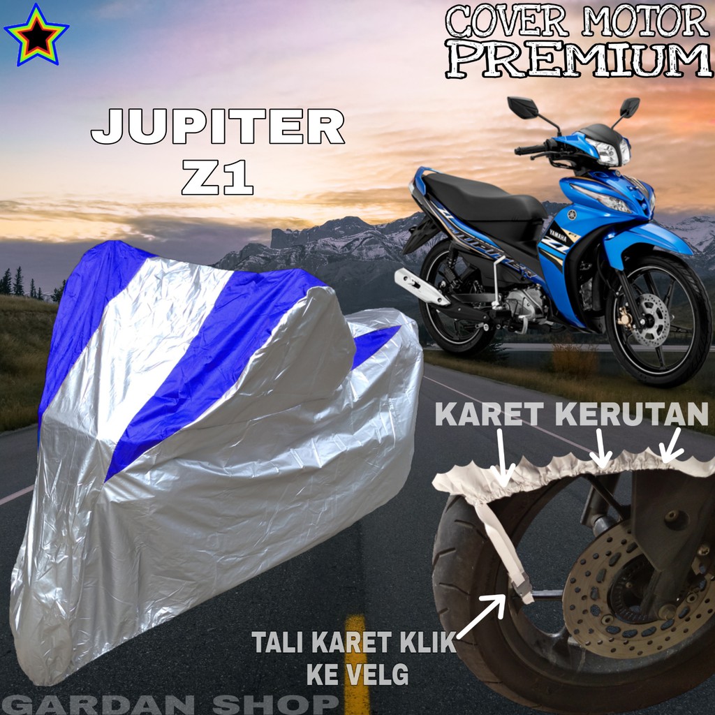 Sarung Motor JUPITER Z1 Silver BIRU Body Cover Penutup Motor Jupiter Z1 PREMIUM