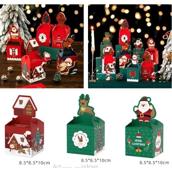 

Gift Box Christmas Kotak Kado Box 3D Natal Isi Coklat Cookies Permen