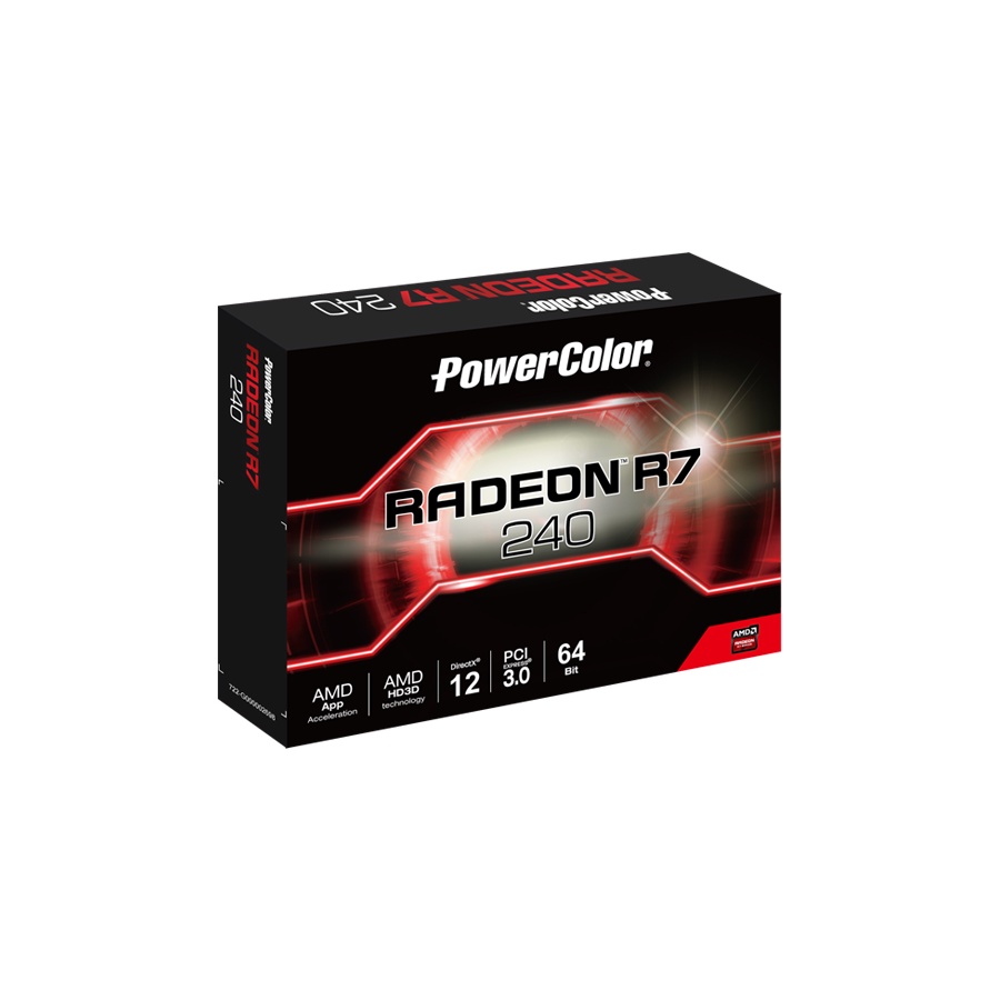 VGA POWERCOLOR R7 240 2GB GDDR5 OC | Resmi Radeon R7240 2G DDR5