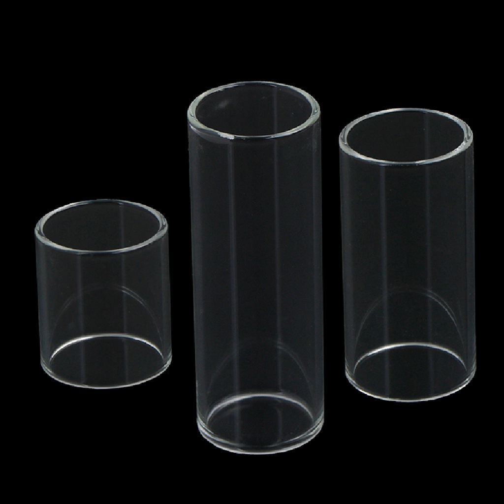 Gongjing1 Slider Jari Bahan Kaca Transparan Ukuran 28 / 50 / 69mm Untuk Gitar