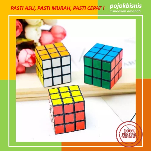 RUBIK MAINAN / MAINAN ANAK RUBIK / KUBUS RUBIK / GANTUNGAN KUNCI RUBIK