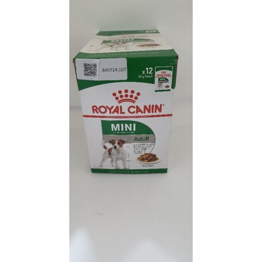 ROYAL CANIN MINI ADULT 85GRAM/MAKANAN BASAH 12PCS(1BOX)