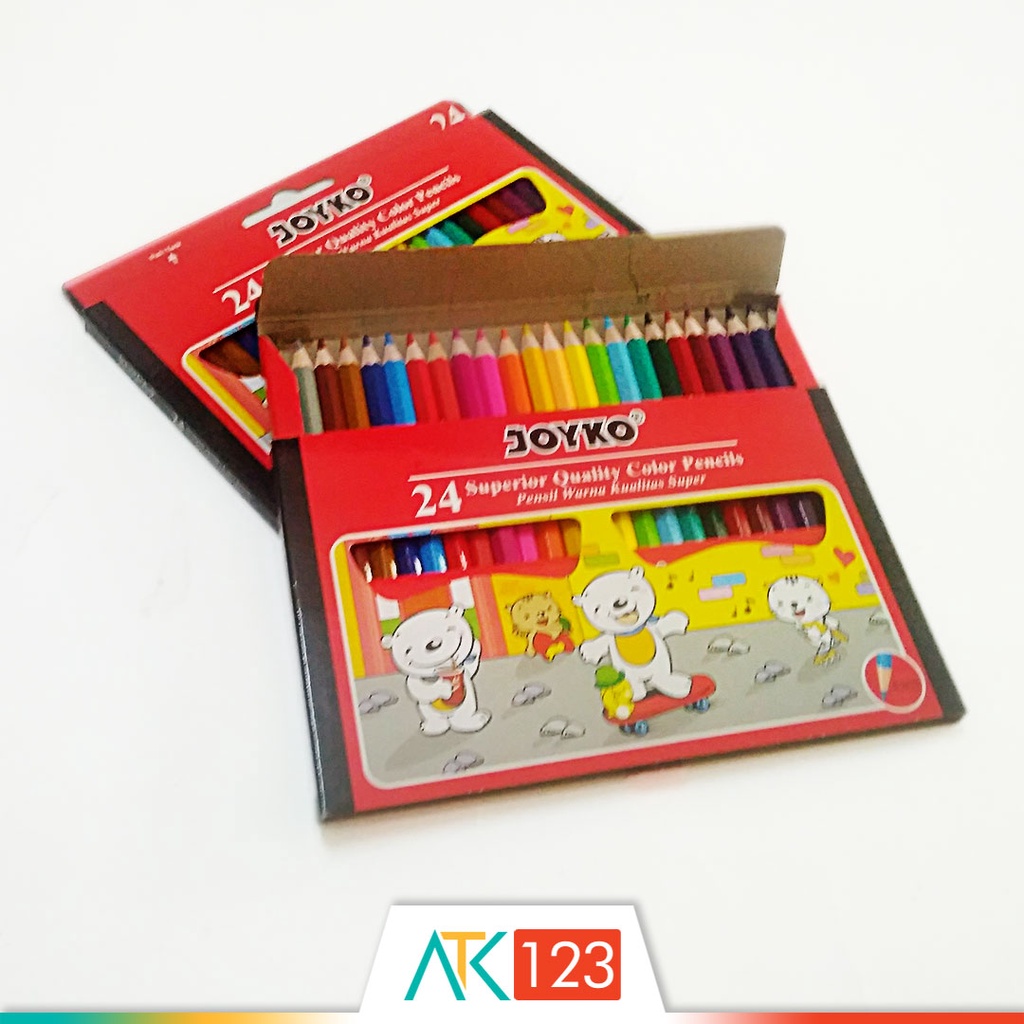 Pensil Warna Joyko 24 Superior Quality Color Pencils (CP-S24)-4