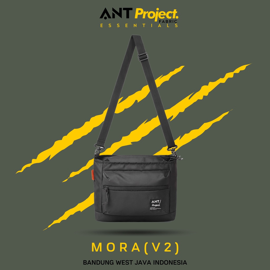 ANT PROJECT - Sling Bag MORA - Hitam - Tas Selempang Unisex