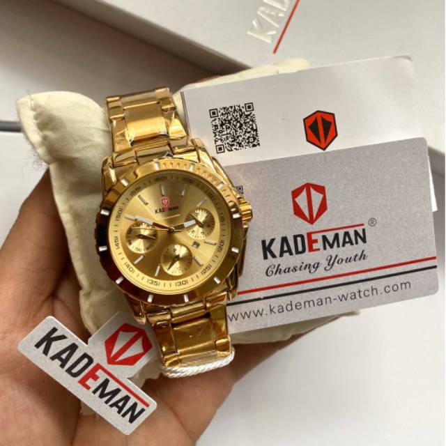JAM TANGAN WANITA KADEMAN N 6137 L GARANSI 1 TAHUN