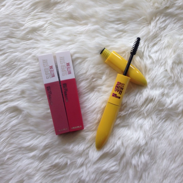 Lipgloss matte Maybelline + Maskara 2in1 Maybelline