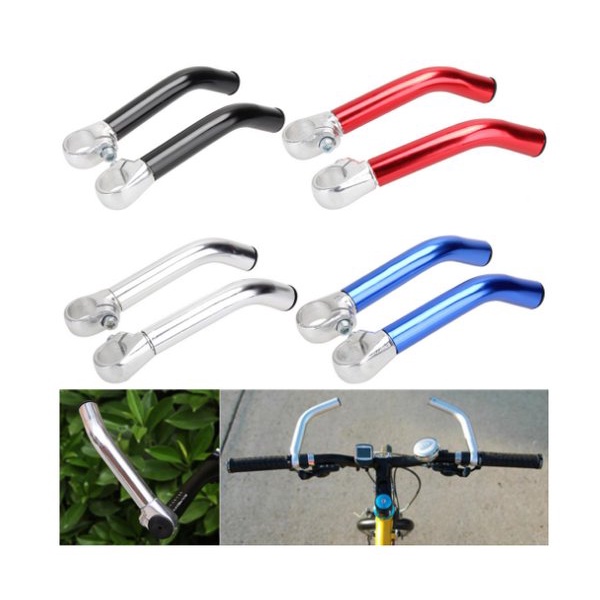 Tanduk ALLOY WARNA PANJANG Bar End hand grip Stang horn Sepeda lipat mtb Handlebar n0 zoom carbon
