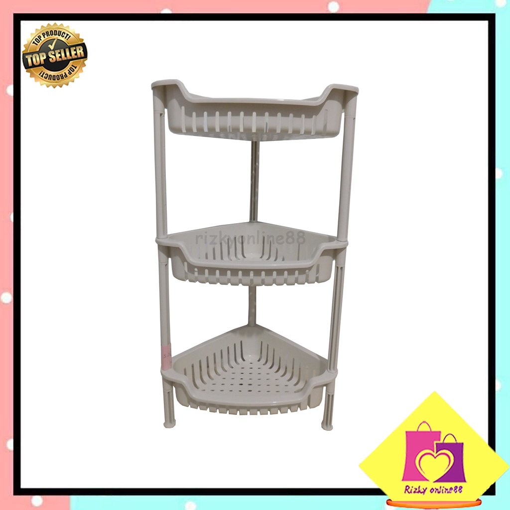 Rizkyonline88 Rak sudut rak serbaguna 3 susun elco rios