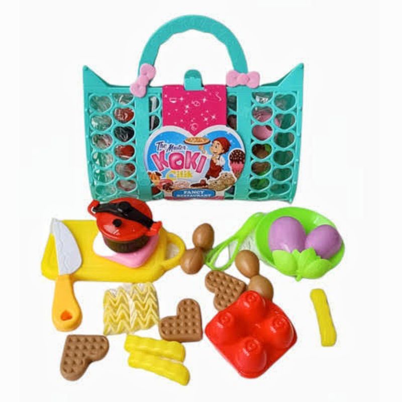 Mainan buah buahan potong magnet