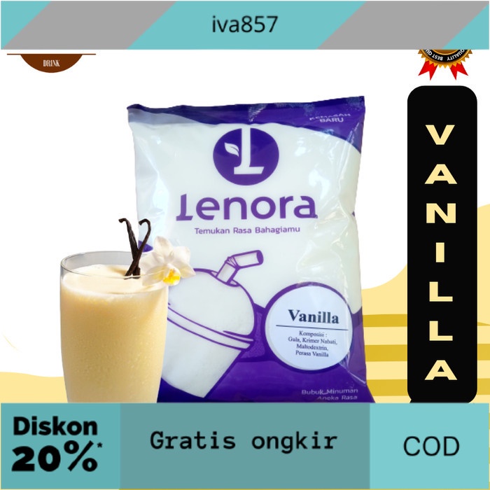 

PROMO Bubuk Minuman Rasa Vanilla Serbuk Minuman Aneka Rasa Powder Drink 1 Kg GRATIS ONGKIR
