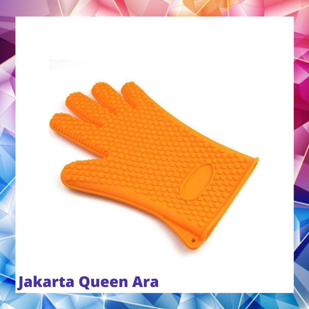 Sarung Tangan Silikon Anti Panas Heat Resistance Kitchen Glove 1 Pc