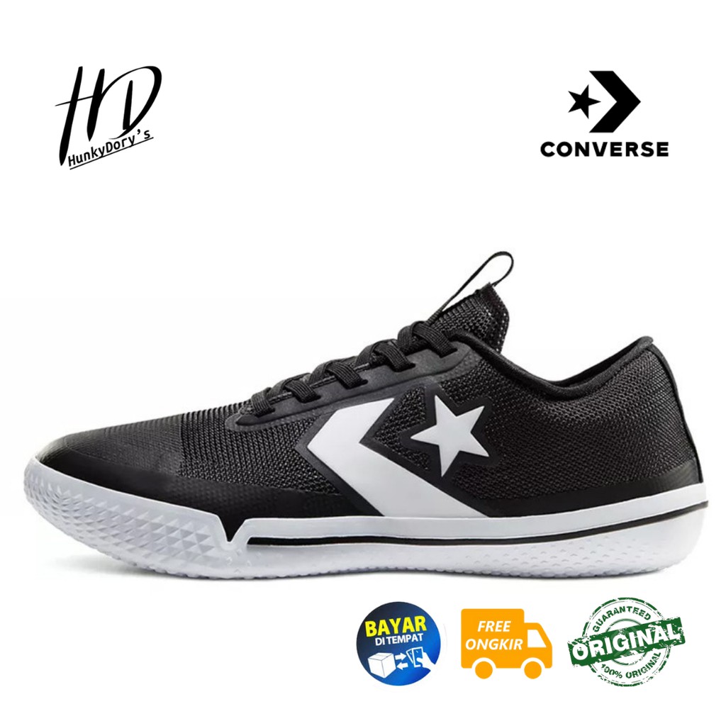 Sepatu Basket Pria Converse All Star Pro BB Low "Black/White" Original