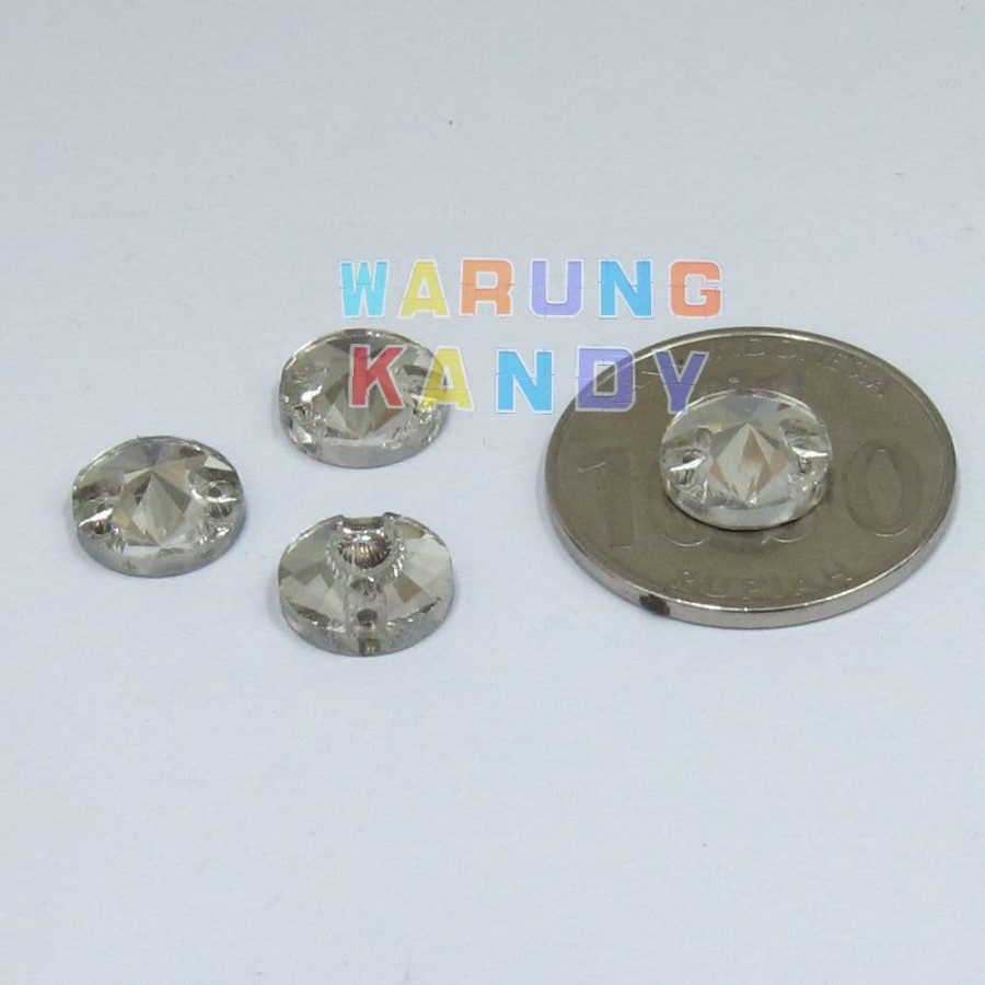 Diamon Kaca Krucut 12mm Putih