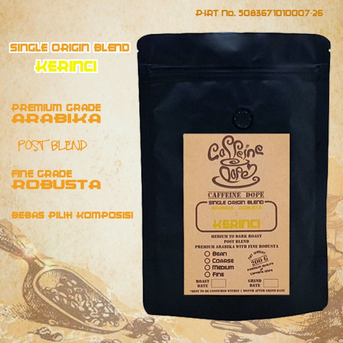 

Kopi Single Origin Blend Kerinci 200 Gr - Bean/Biji & Ground/Bubuk