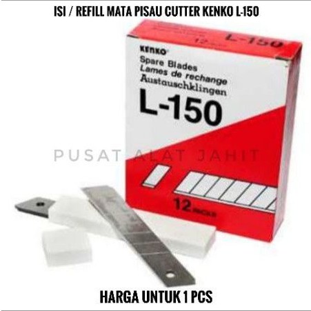 

ISI ULANG REFILL MATA PISAU CADANGAN SPARE BLADE CUTTER BIG KATER BESAR HPL KENKO L-150 18 MM ASLI