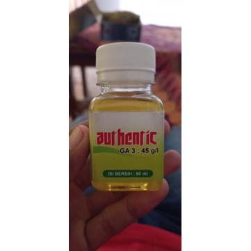 ZPT GA3 60 ml AUTHENTIC 45 g/l,  untuk tanaman bawang merah, melon, cabai yang pertumbuhanya macet