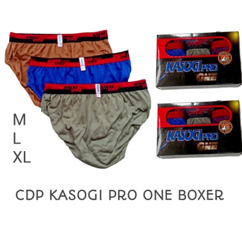 Celana Dalam Pria Kasogi Pro One 1 Pack Isi 3 Pcs Pinggang Karet