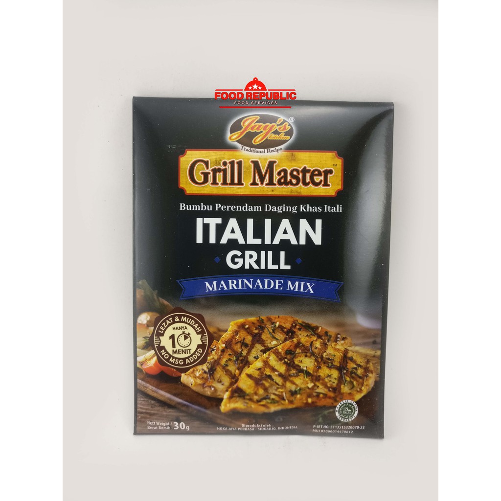 Jay's Italian Grill Master Barbecue Marinade Mix 30 GR NO MSG HALAL