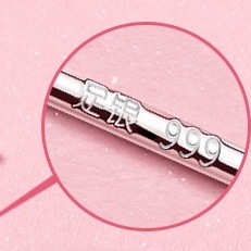 Anting Tusuk Model Manik-Manik Bulat Kecil Gaya Korea Bahan silver S999 Untuk Wanita