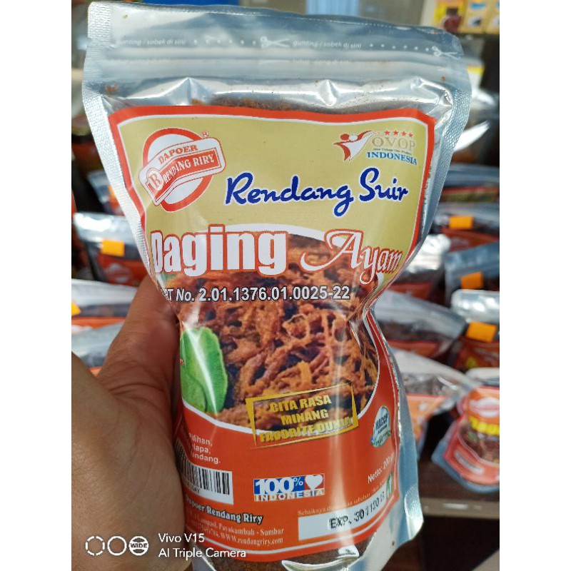 

Rendang suir ayam riry