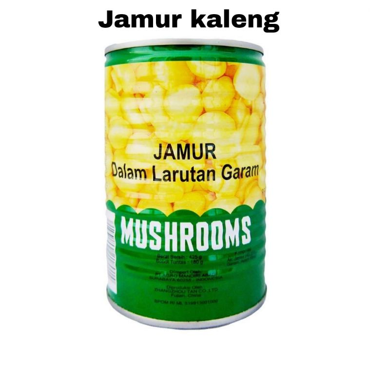 

Jamur dalam larutan garam/Mushrooms kaleng Mei Kui Hwa 425gr