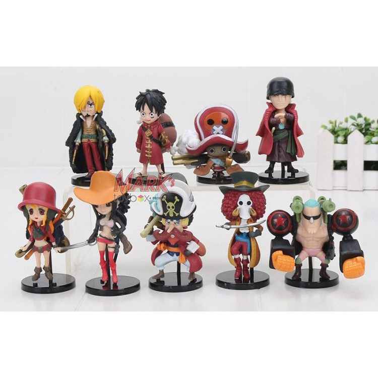 9 pcs/set Figure One Piece Film Z Luffy Zoro Sanji