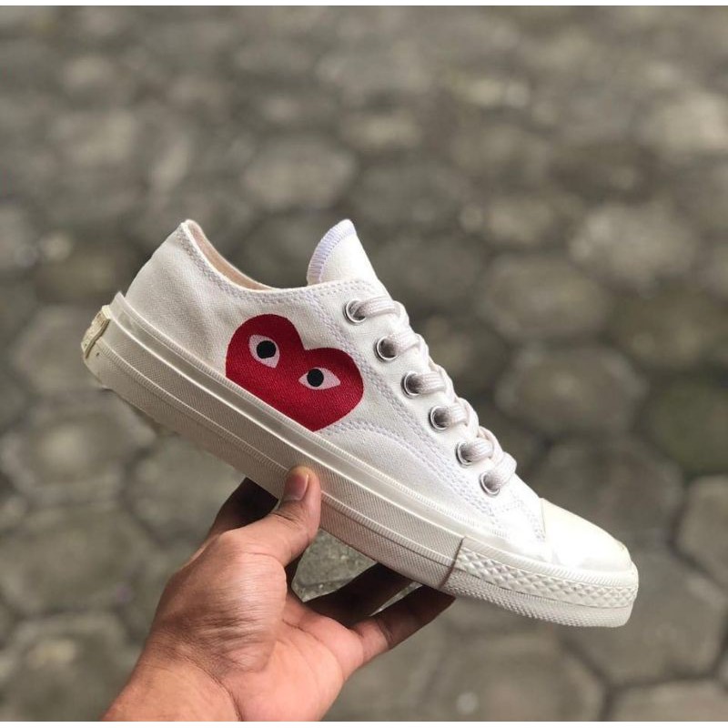 SEPATU CONVERS3E CDag PLAY OX OFF WHAITE PREMIUM QUALITY