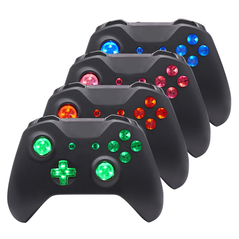 Btsg Multi-Warna Luminated D-pad Thumbsticks Tombol Wajah Kit LED Untuk Controller Xbox One S 8warna Untuk Kontrol Sentuh C