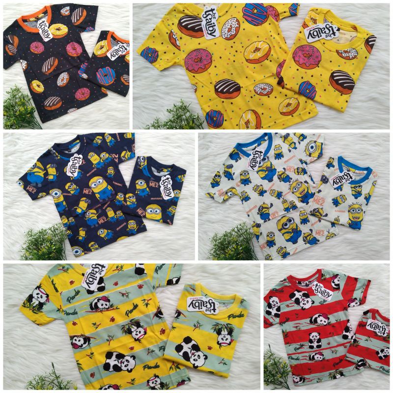 The Tsaiby Kaos Anak Fullprint Cewe Cowo