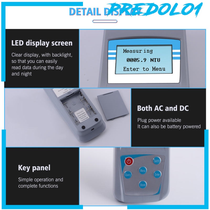 (Predolo1) Turbidity Meter Microcomputer Dengan Hard Case Range 0-200ntu