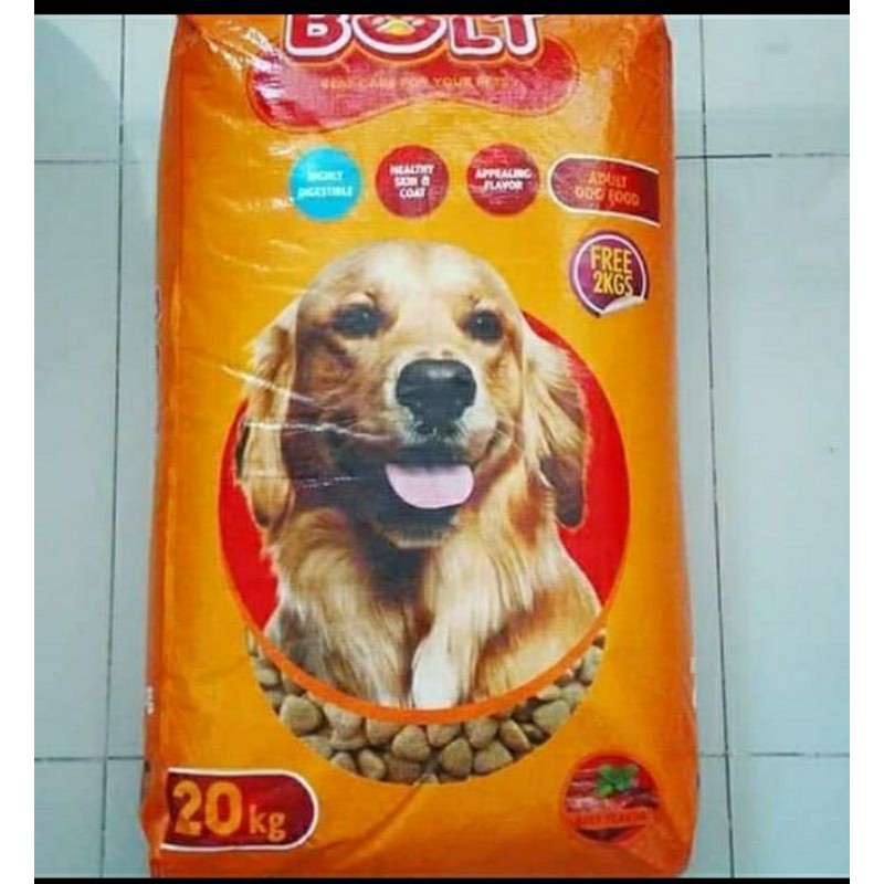 Gojeg / Grab Bolt Dog 20kg Makanan Anjing Rasa Beff Price Promo Khusus Go-sen