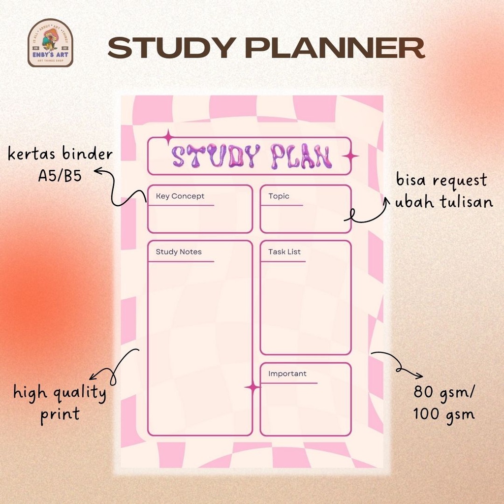 

Study Planner A5 (20 rings) & B5 (26 rings) Isi Binder Pelajar/Mahasiswa