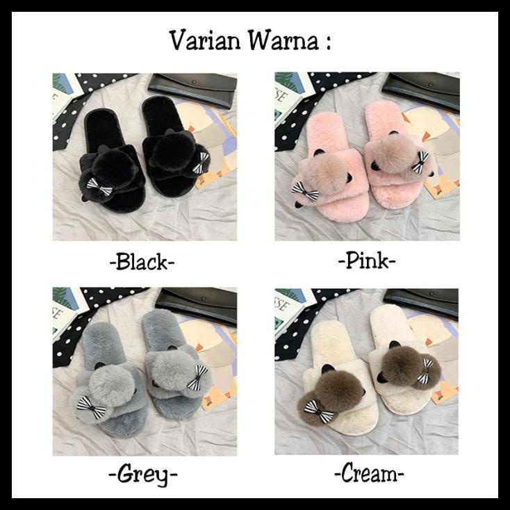 Sandal Rumah Indoor / Sandal Import Hangat Lucu Empuk Anti Slip - 1