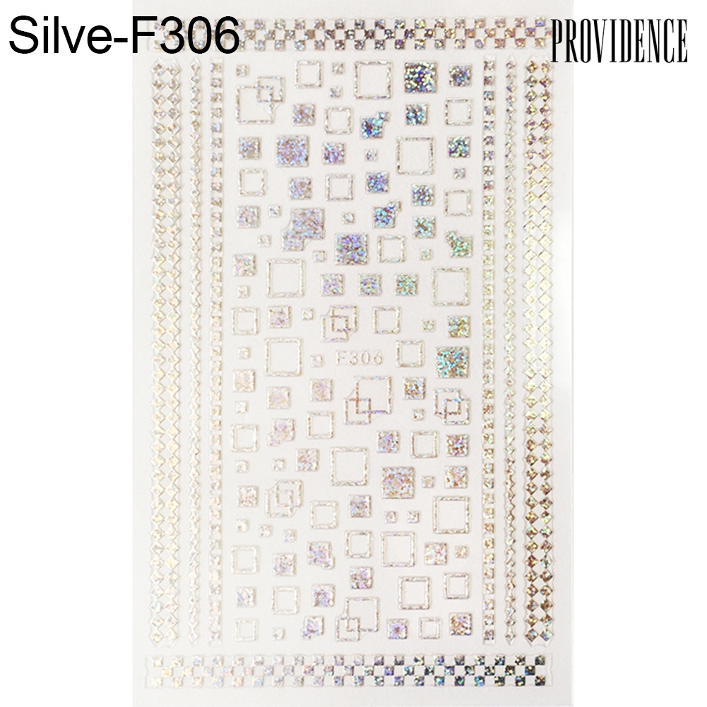 Providence Simple Geometric Pattern Women Beauty Nail Art Sticker DIY Decals Manicure Decor