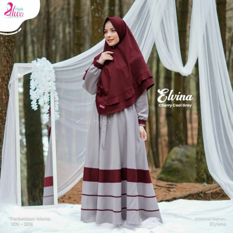 SET GAMIS ELVINA BY ALWA HIJAB - ELVINA SET - GAMIS ELVINA - ALWA HIJAB