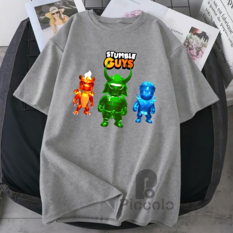 baju kaos anak stumble guys bahan premium Free nama