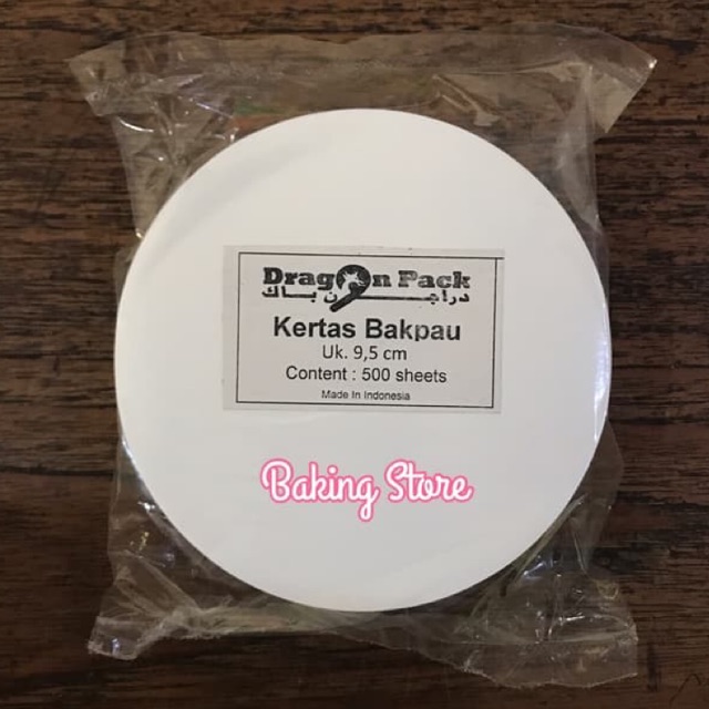 Kertas Bulat Alas Bapao Putih 9.5cm isi 500lbr