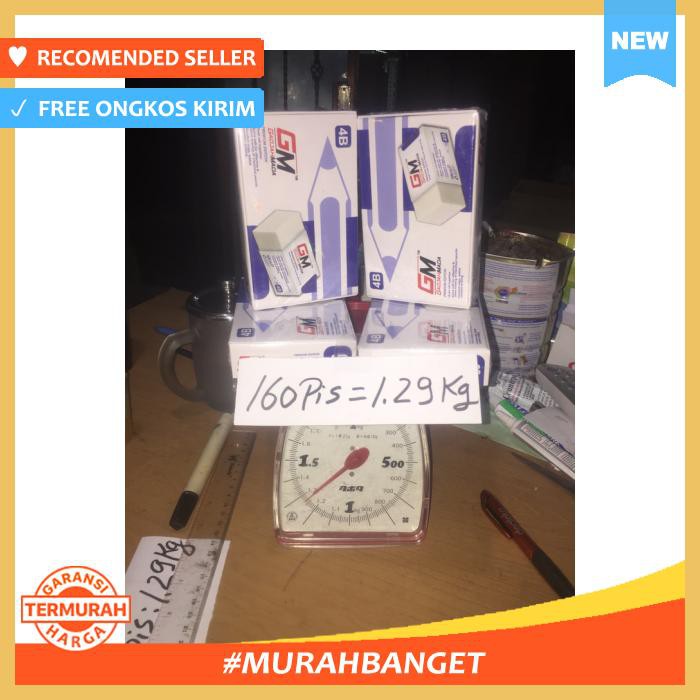 

Pensil 160 Biji Xrp 350=Rp56.000 Khusus Utk Pedagang - Alat Tulis - Penghapus