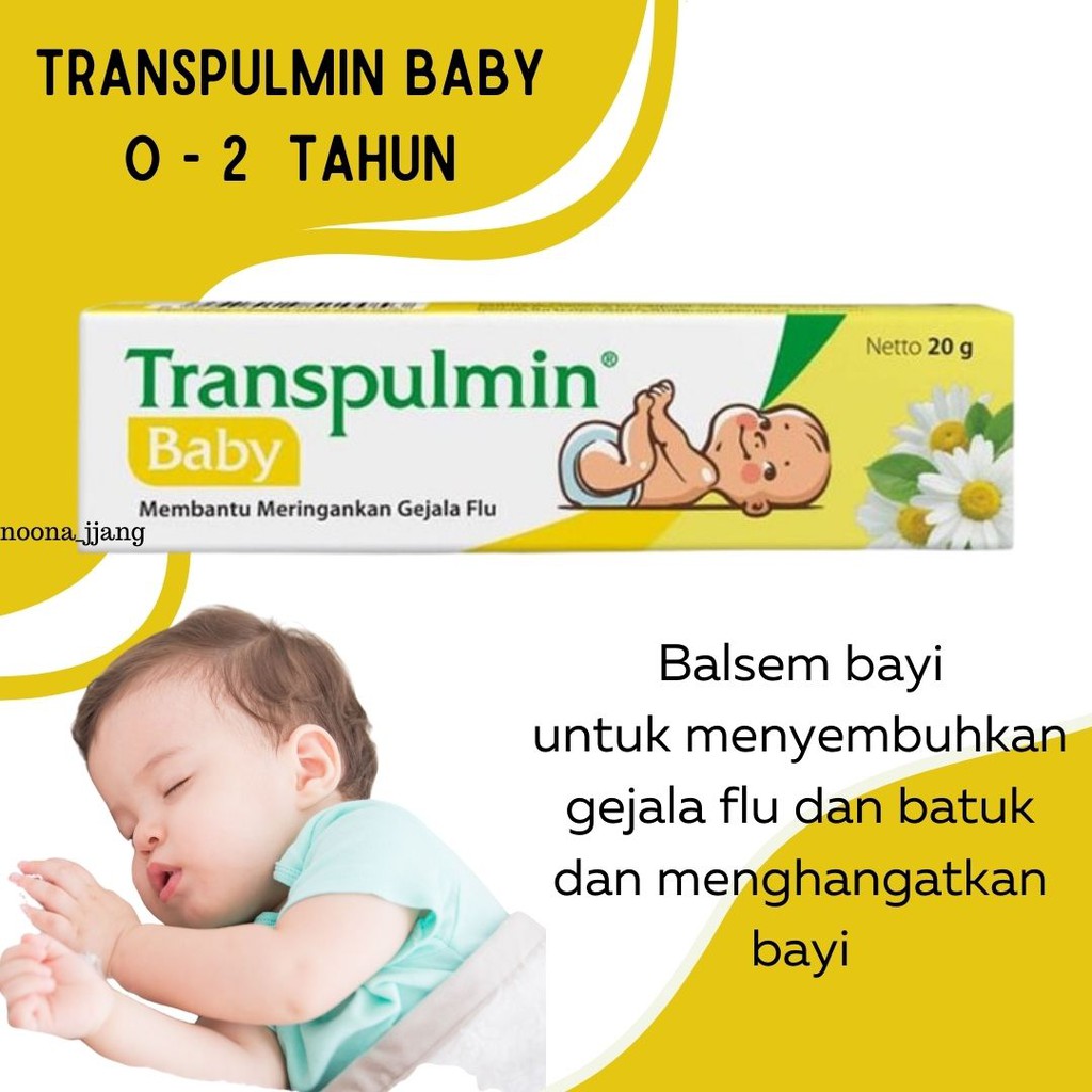Transpulmin Baby 10gr obat bayi pilek balsam bayi 0-2th